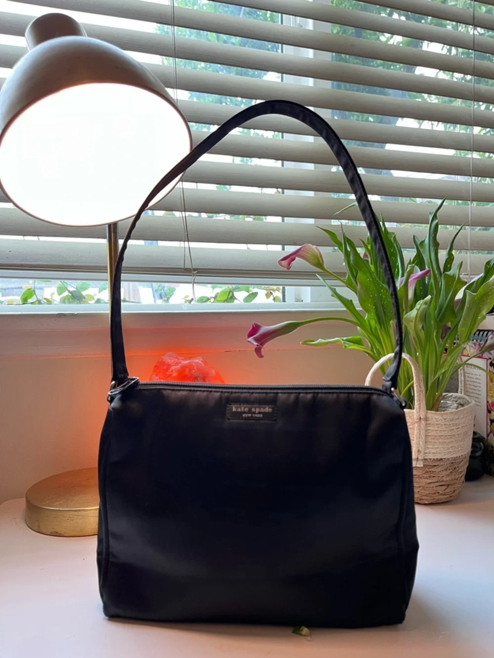 VTG Kate Spade New York Claire 90s Y2K 2000 Nylon Black Bag Purse